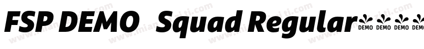 FSP DEMO   Squad Regular字体转换